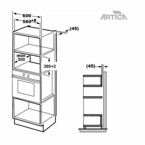 Microondas Artica AMW204581IDB